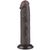 Dildo z przyssawką Lovetoy Sliding-skin Dong, 20 cm (czarny) 23371 zdjęcie