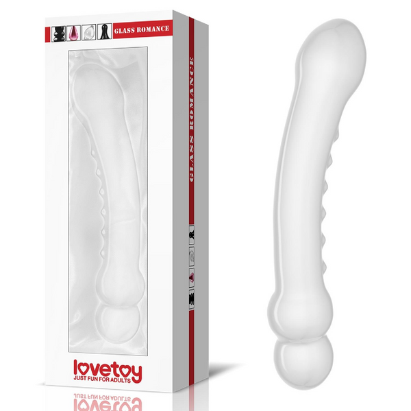 Szklane dildo LoveToys Glass Romance, 19 cm (przezroczysty) 14302 zdjęcie