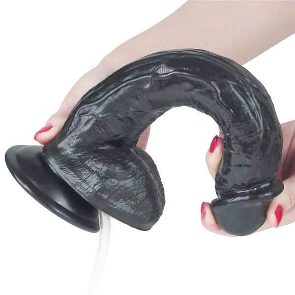 Dildo LoveToy Squirting 11&apos;&apos;, 28 cm (czarny) 14432 zdjęcie