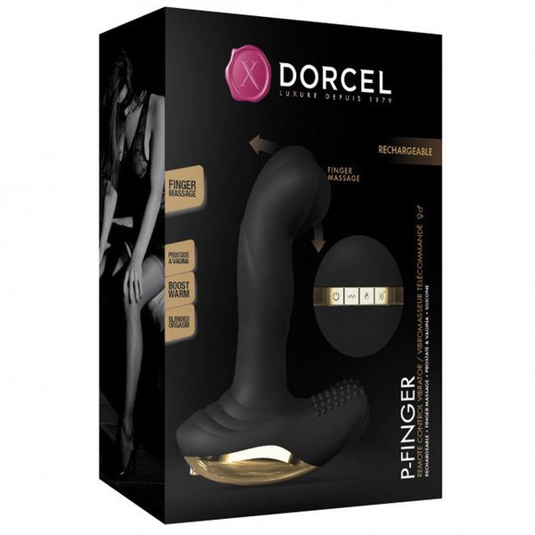 Masażer prostaty Dorcel P-Finger, 13,5 cm (czarny) 12829 zdjęcie