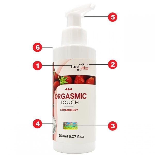 Żel do masażu LoveStim Orgasmic Touch, 150 ml (truskawka) 13198 zdjęcie