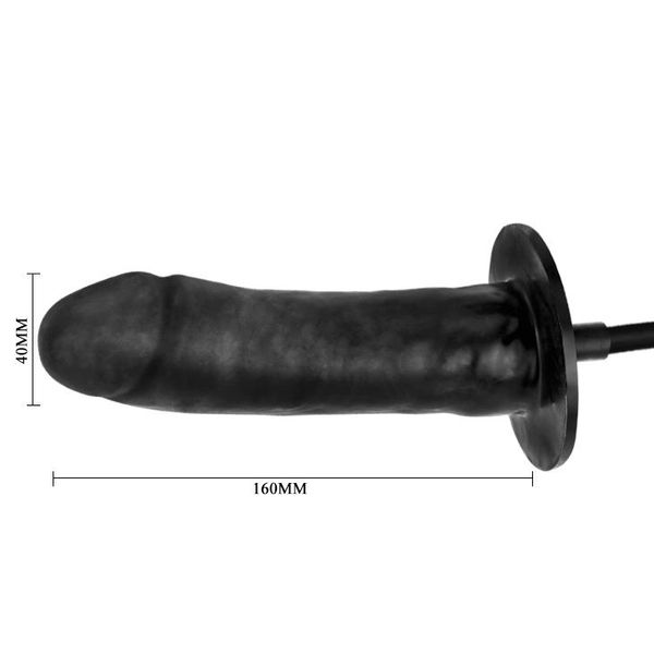 Nadmuchiwane dildo z wibracjami LyBaile Inflateable, 20 cm (czarny) 9937 zdjęcie