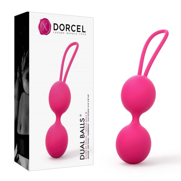 Kulki gejszy Dorcel Dual Balls, 15,6 cm (różowy) 12854 zdjęcie