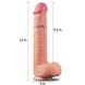 Dildo Dual Layer Platinum, 30,5 cm (w kolorze cielistym) 14388 zdjęcie 2