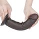 Dildo z przyssawką Lovetoy Sliding-skin Dong, 20 cm (czarny) 23371 zdjęcie 4