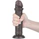 Dildo z przyssawką Lovetoy Sliding-skin Dong, 20 cm (czarny) 23371 zdjęcie 3