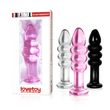 Скляний фалоімітатор LoveToy Glass Romance, 14 см (чорний) 14413 фото