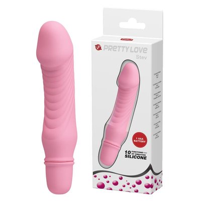 Вибратор Pretty Love Stev Vibrator, 13,5 см (розовый) 7712 фото