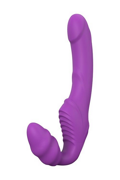 Kobiecy strapon Dream toys Vibes Of Love Double Dipper, 17 cm (fioletowy) 7269 zdjęcie