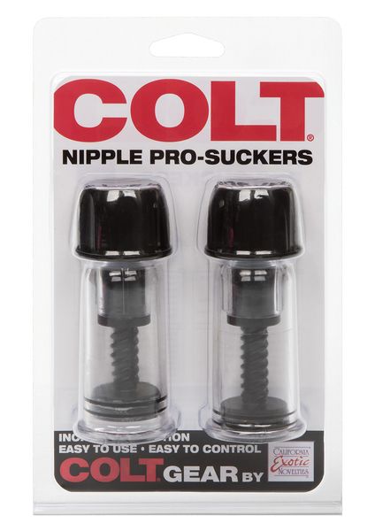 Pompka do sutków CalExotics COLT Nipple Pro-Suckers, 10,3 cm (czarny) 6039 zdjęcie