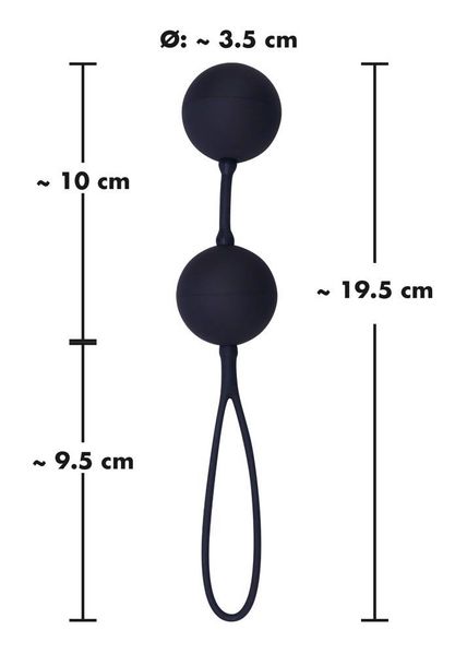 Kulki gejszy You2Toys Black Velvets, 19,5 cm (czarny) 4984 zdjęcie