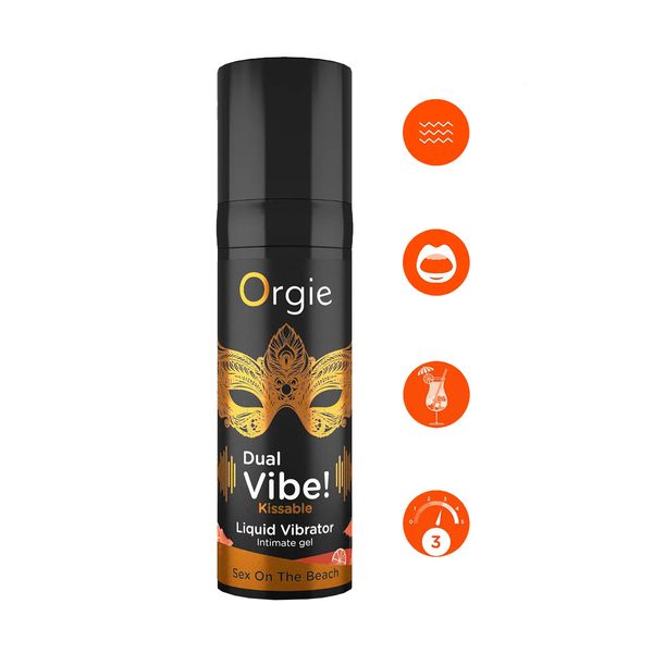 Wibrator w płynie Orgie DUAL VIBE! seks na plaży, 15 ml 18496 zdjęcie