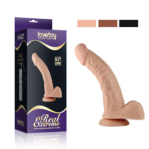 Wibrator LoveToy Real Extreme, 22 cm (cielisty) 14404 zdjęcie