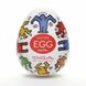 Мастурбатор-яйце Tenga Keith Haring Dance Egg, 7 см (білий) 19724 фото 1