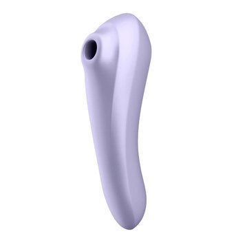 Вібратор з вакуумним масажером Satisfyer Dual Pleasure, 18 см (бузковий) 10510 фото