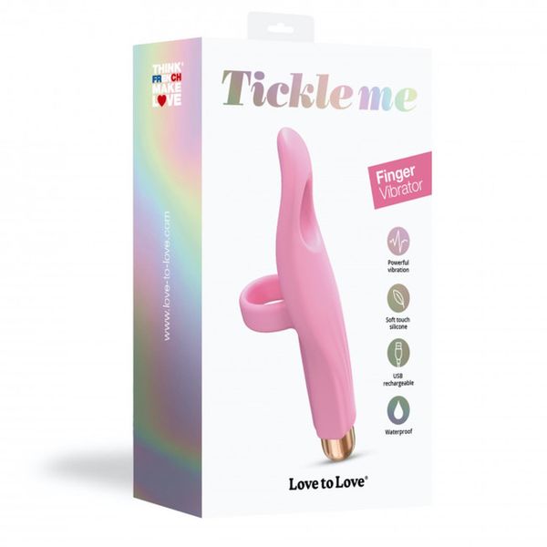 Wibrator na palec Love To Love Tickle Me, 13,5 cm (różowy) 13726 zdjęcie