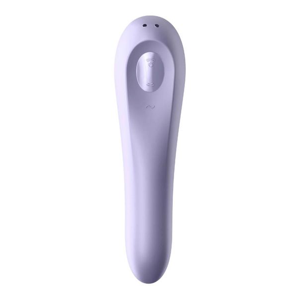 Вибратор с вакуумным массажером Satisfyer Dual Pleasure, 18 см (сиреневый) 10510 фото