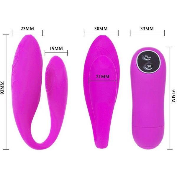 Wibrator Pretty Love Chad Vibrator, 9,3 cm (fioletowy) 7646 zdjęcie