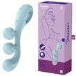 Wibrator stymulacja pochwy Satisfyer Tri Ball 2, 20,5 cm (niebieski)