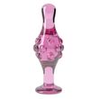 Анальная пробка Lovetoy Glass Romance GS17, 11,3 см (розовый)