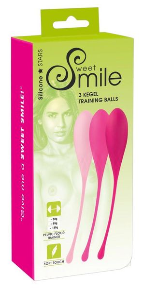 Kulki gejszy Sweet Smile 3 Kegel Training Balls, 3 szt (multi) 8734 zdjęcie