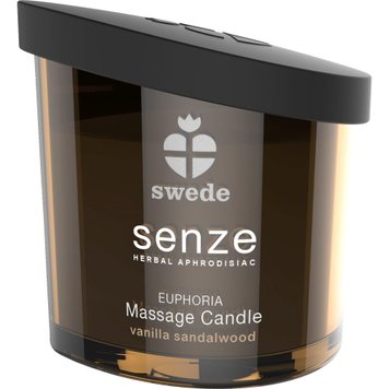 Свеча для массажа Senze Euphoria Massage Candle ваниль/сандал, 50 мл 22587 фото