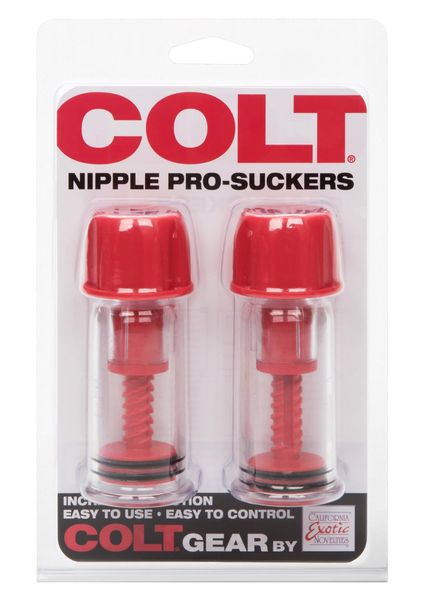 Pompka do sutków CalExotics COLT Nipple Pro-Suckers, 10,3 cm (czerwony) 7075 zdjęcie