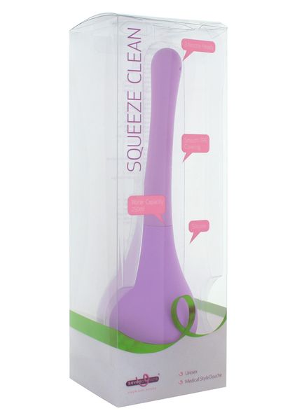 Prysznic analny Seven Creations Squeeze Clean, 250 ml (fioletowy) 4144 zdjęcie