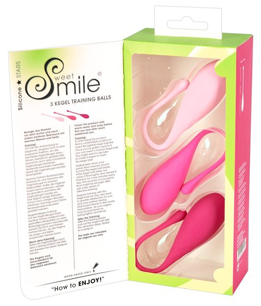 Вагинальные шарики Sweet Smile 3 Kegel Training Balls, 3 шт (мульти) 8734 фото