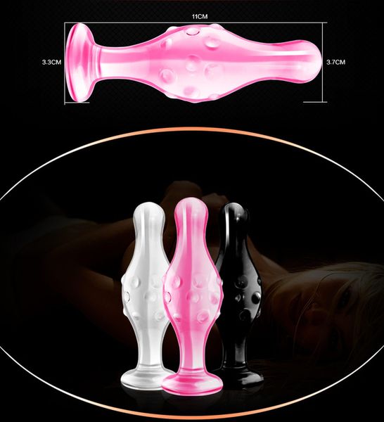 Korek analny Lovetoy Glass Romance GS17, 11,3 cm (różowy) 14417 zdjęcie