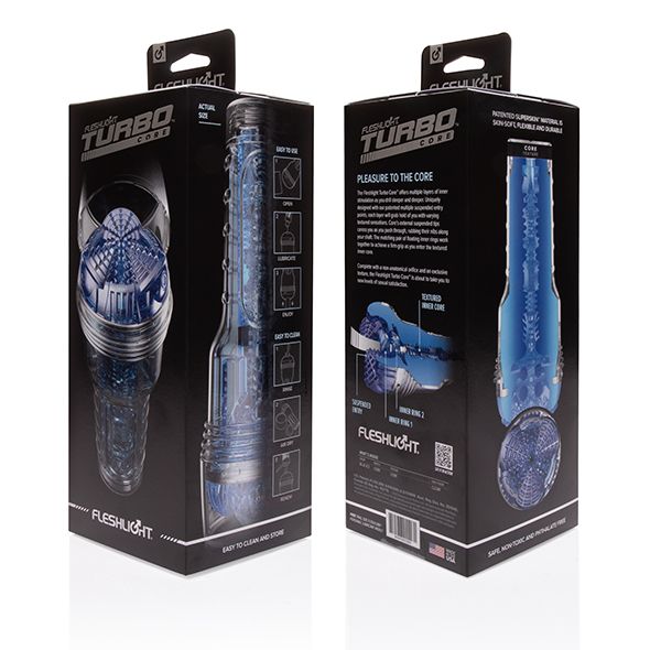 Masturbator Fleshlight Turbo Core Blue Ice, 25 cm (niebieski) 34791 zdjęcie