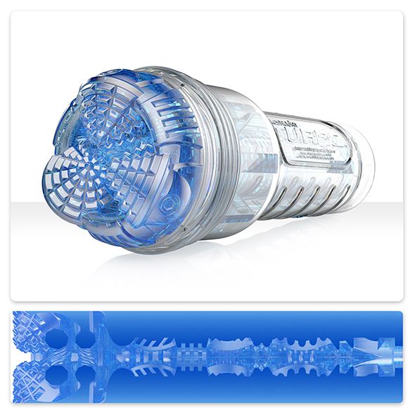 Мастурбатор Fleshlight Turbo Core Blue Ice, 25 см (голубой) 34791 фото