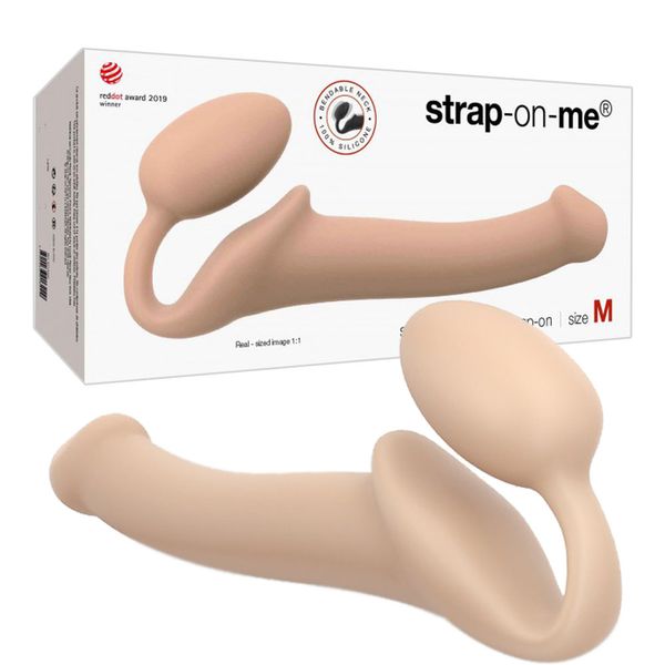 Strapon bez paska Strap-On-Me M, 17 cm (w kolorze cielistym) 17993 zdjęcie