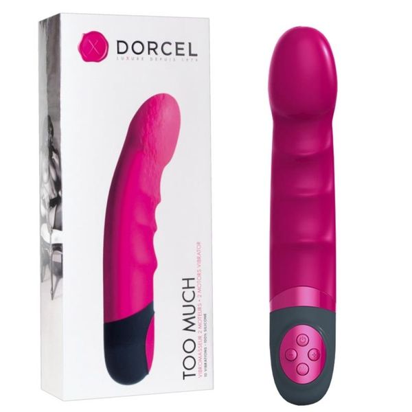 Вибратор для точки G Dorcel Too Much, 22 см (фуксия) 12794 фото