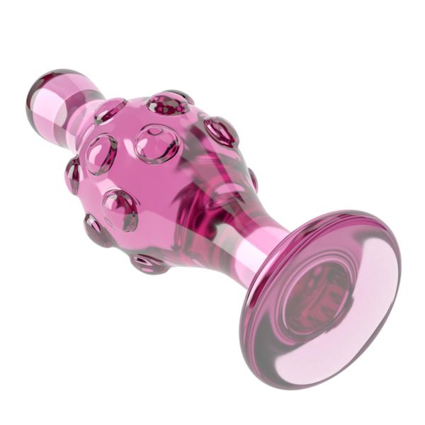 Korek analny Lovetoy Glass Romance GS17, 11,3 cm (różowy) 14417 zdjęcie