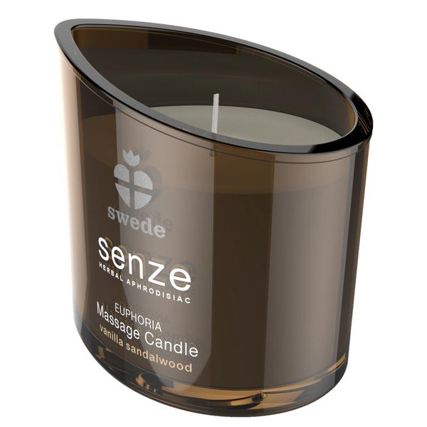 Свеча для массажа Senze Euphoria Massage Candle ваниль/сандал, 50 мл 22587 фото