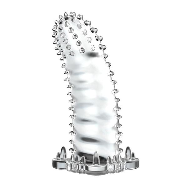 Nasadka na penisa Brave Man Penis Sleeve Crystal, 14 cm (przezroczysty) 9993 zdjęcie