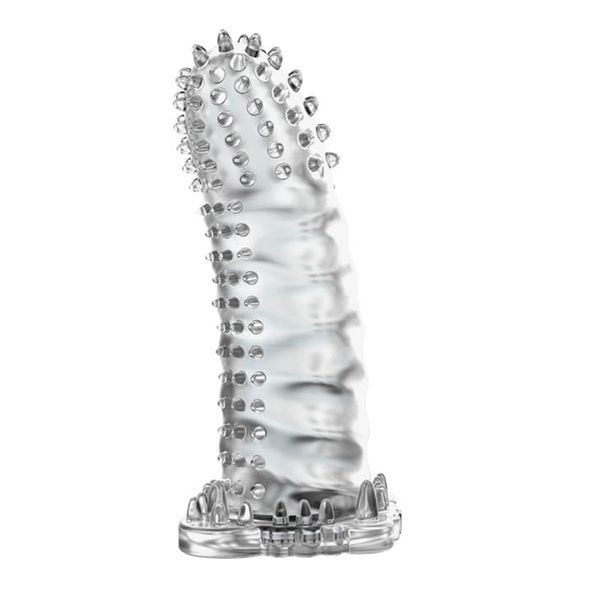 Насадка на пеніс Brave Man Penis Sleeve Crystal, 14 см (прозорий) 9993 фото