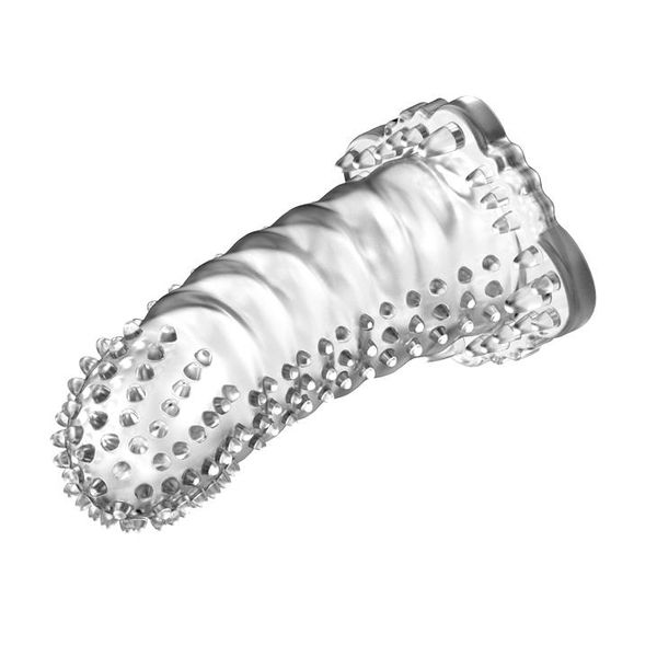 Nasadka na penisa Brave Man Penis Sleeve Crystal, 14 cm (przezroczysty) 9993 zdjęcie