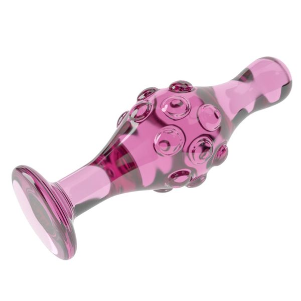 Korek analny Lovetoy Glass Romance GS17, 11,3 cm (różowy) 14417 zdjęcie