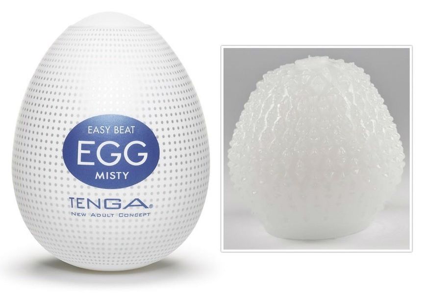 Мастурбатор-яйцо Tenga Egg Misty, 7 см (белый) 19727 фото