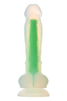 Dildo Radiant Glow In The Dark Soft, 17,5 cm (zielony) 15436 zdjęcie