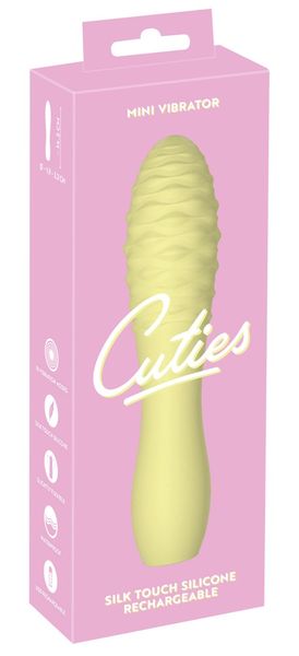 Mini wibrator Cuties Mini Vibrator, 14,2 cm (żółty) 13683 zdjęcie