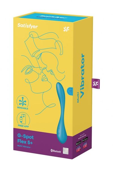 Вібратор для точки G Satisfyer G-Spot Flex 5, 23 см (синій) 15034 фото