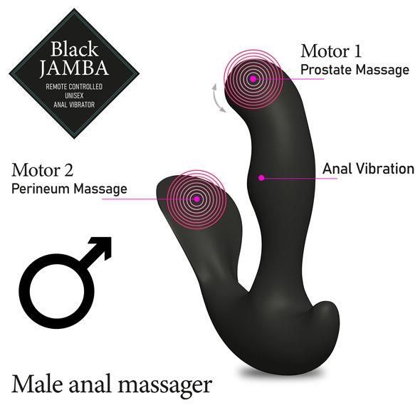 Analny wibrator FeelzToys Jamba, 12,3 cm (czarny) 12552 zdjęcie