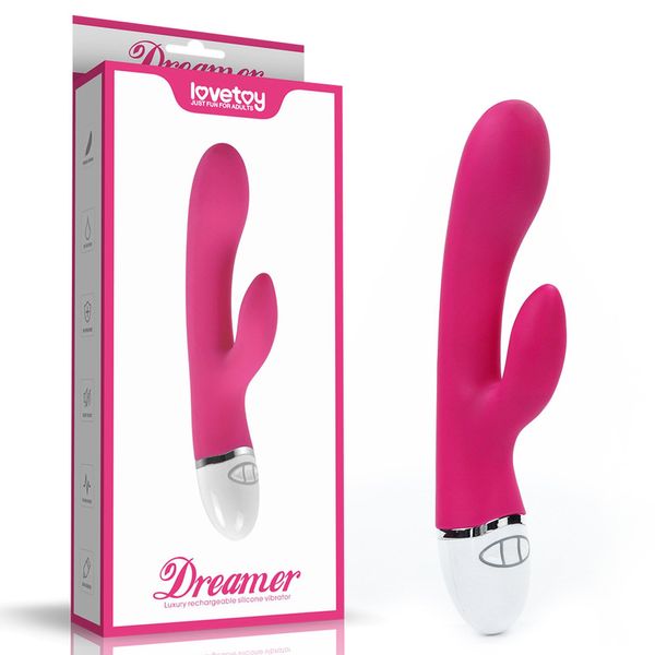 Wibrator królik LoveToy Dreamer, 20,5 cm (różowy) 14648 zdjęcie