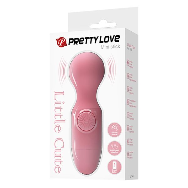 Vibromassager Pretty Love Mini Stick Little Cute, 12 cm (różowy) 17700 zdjęcie