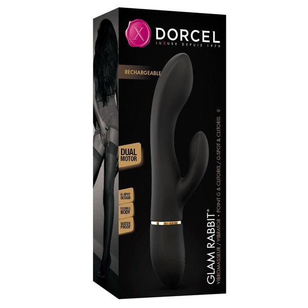 Вібратор-кролик Dorcel Glam Rabbit, 21.8 (чорний) 12863 фото