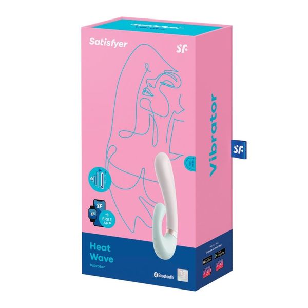 Wibrator królik Satisfyer Heat Wave, 20 cm (miętowy) 13237 zdjęcie