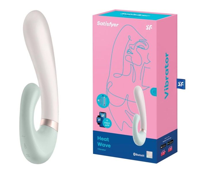 Wibrator królik Satisfyer Heat Wave, 20 cm (miętowy) 13237 zdjęcie